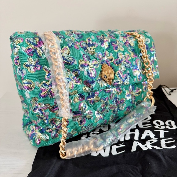 Kurt Geiger Large Kensington Convertible Sequin Shoulder Bag - Picture 3 of 15